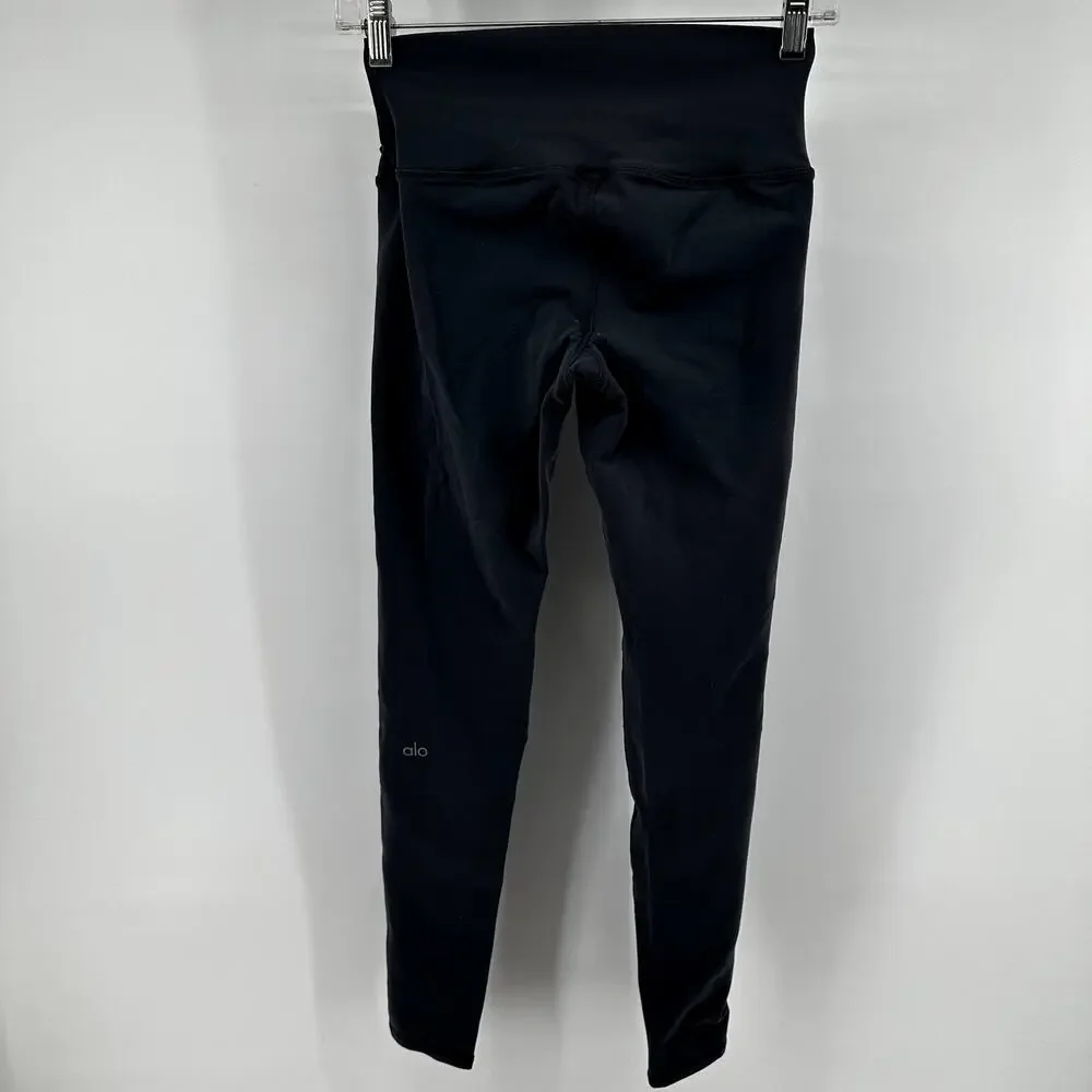 Alo Yoga Airlift Leggings High Waist Stretch Athletic Training Running Gray S